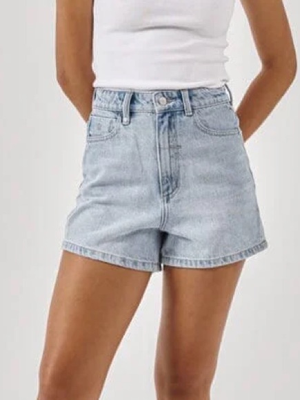 Thrills Erica High Waisted Denim Shorts